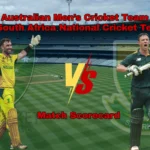 australian men’s cricket team vs south africa national cricket team match scorecard