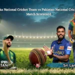 Sri Lanka National Cricket Team vs Pakistan National Cricket Team Match Scorecard,