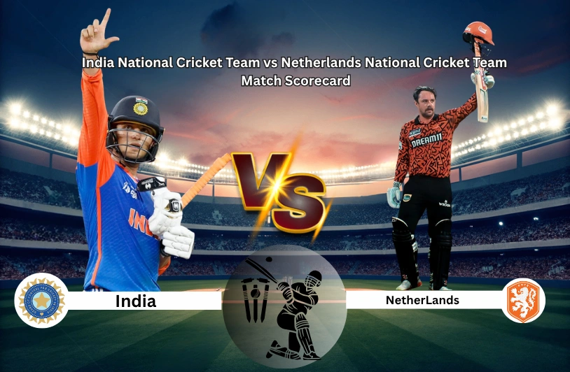 India National Cricket Team vs Netherlands National Cricket Team Match Scorecard