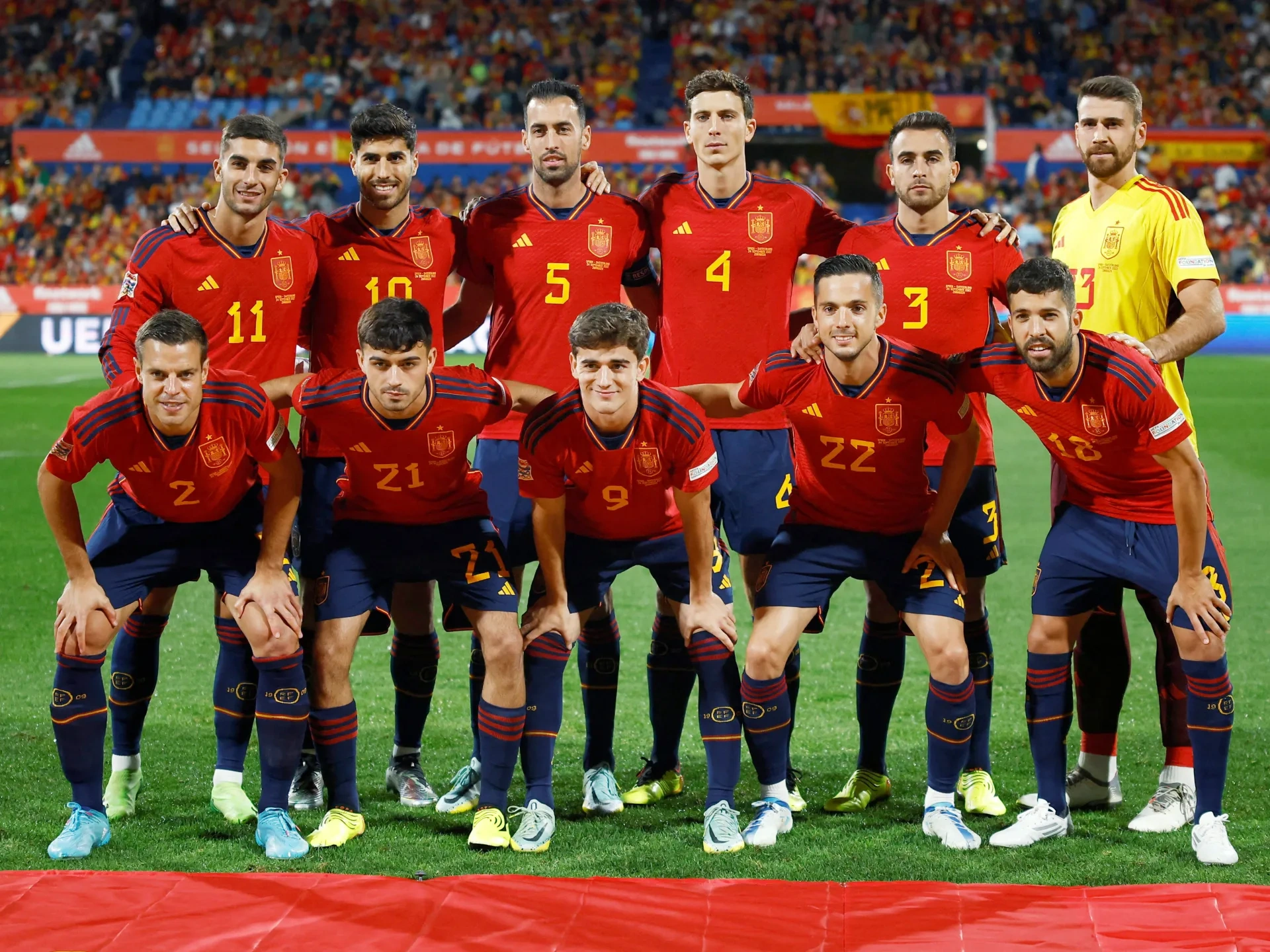 Spain National Football Team vs Portugal National Football Team Lineups, 