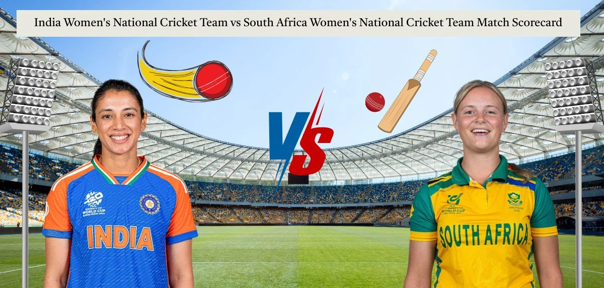 India Women’s National Cricket Team vs South Africa Women’s National Cricket Team Match Scorecard : 97-Run Stand Sinks India