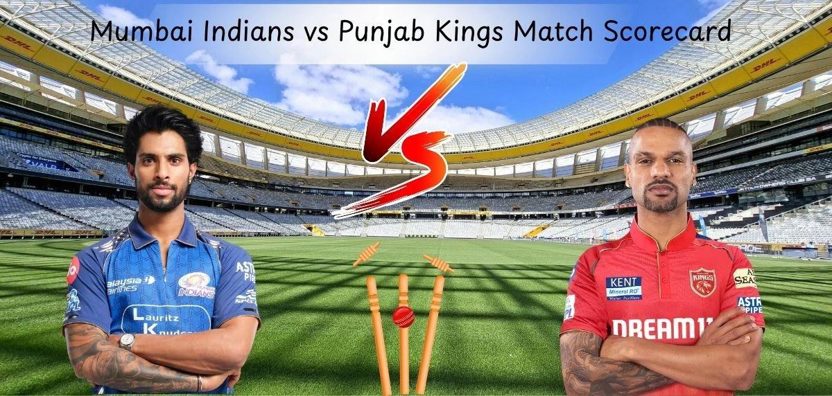 Mumbai Indians vs Punjab Kings Match Scorecard : 7-Wkt Rout Mumbai Indians vs Punjab Kings Match Scorecard : 7-Wkt Rout